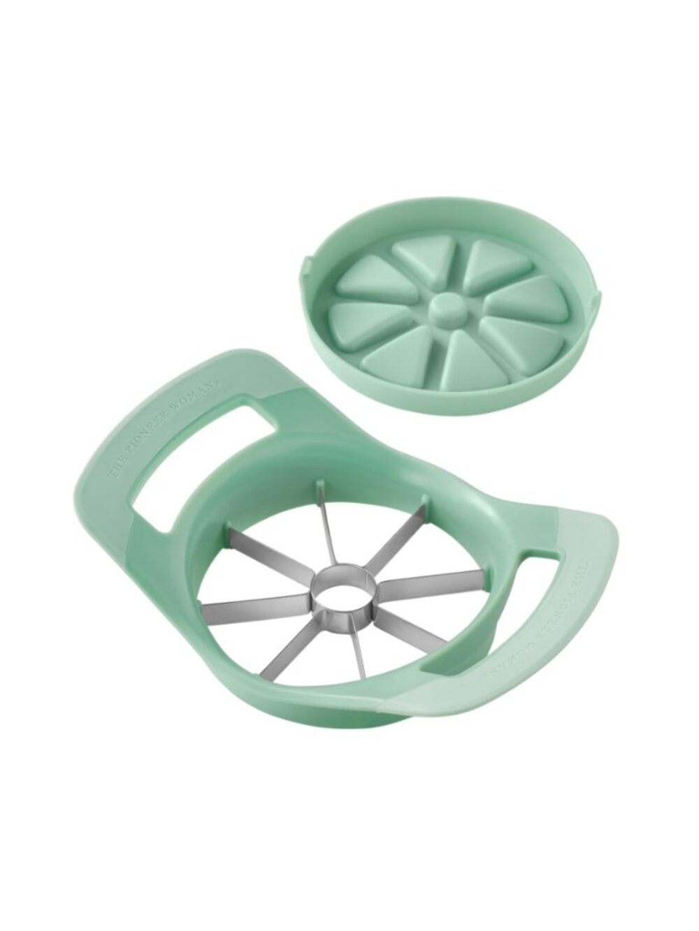 The Pioneer Woman Home Green Stainless Steel Greyed Jade Apple Slicer Corer